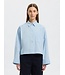 Astha Cropped Boxy Shirt Cashmere Blue
