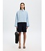 Astha Cropped Boxy Shirt Cashmere Blue