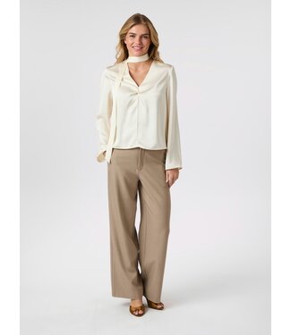 Susanna Heavy Sateen Blouse Pearl