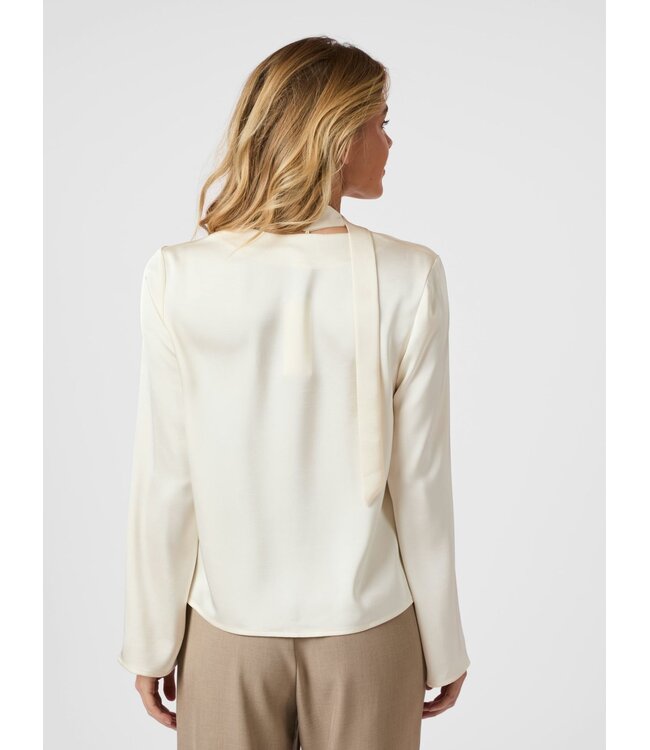 Susanna Heavy Sateen Blouse Pearl
