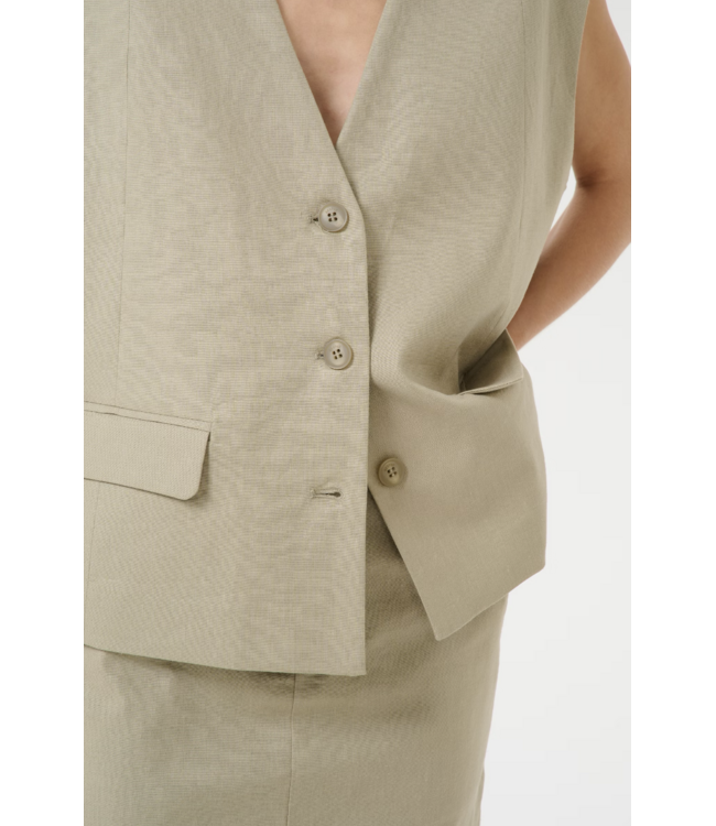 Zizza Linen Waistcoat