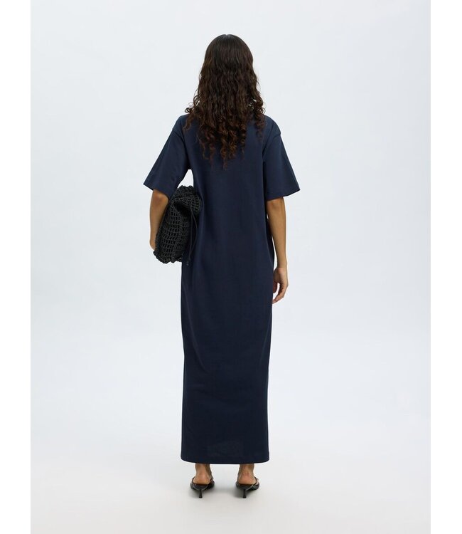 Essential Ankle Pocket Dress Dark Sapphire