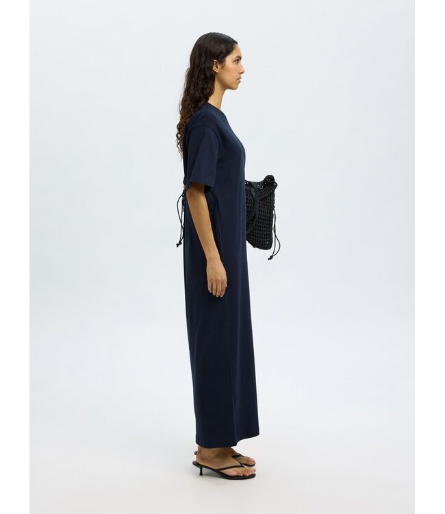 Essential Ankle Pocket Dress Dark Sapphire