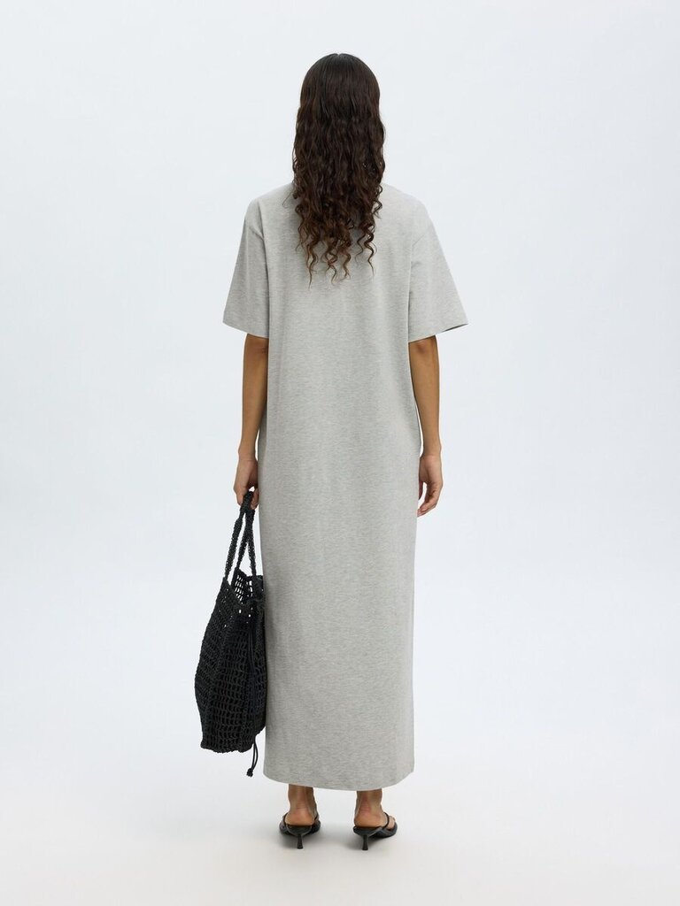 Essential Ankle Pocket Dress Light Grey Mel
