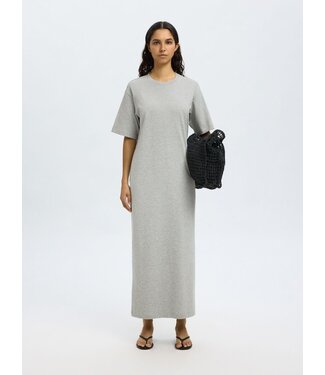 Essential Ankle Pocket Dress Light Grey Mel