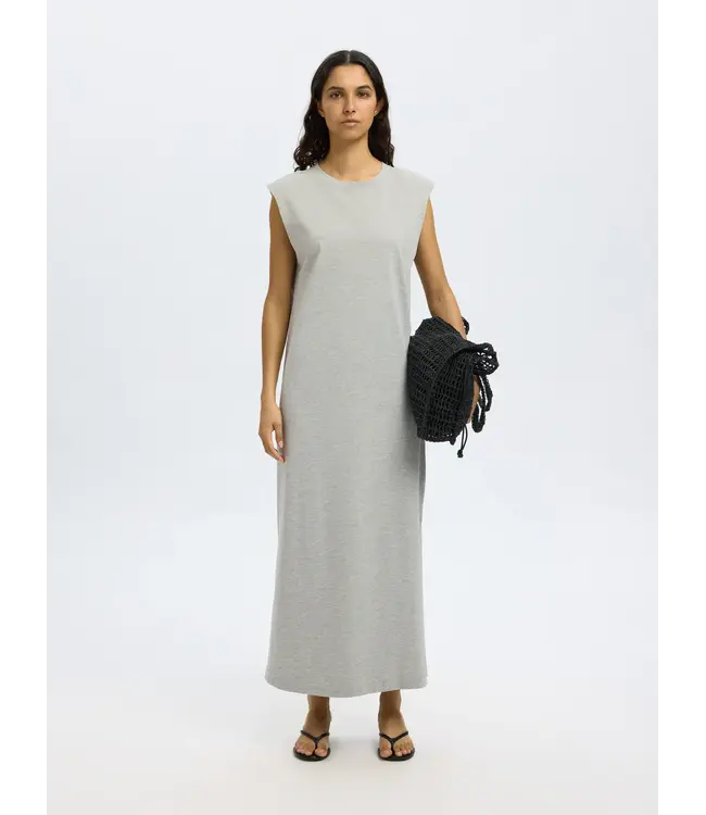 Halley Dress Light Grey Melange