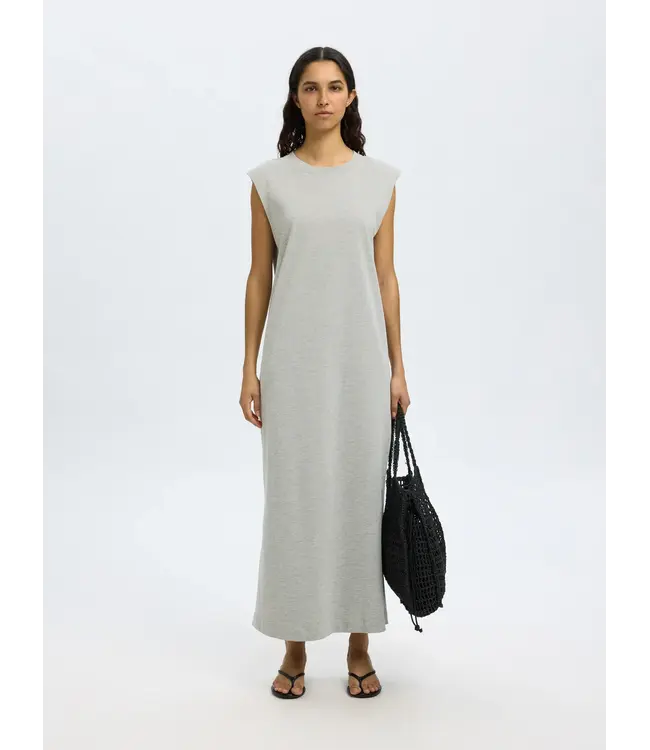 Halley Dress Light Grey Melange