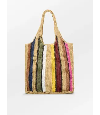 Striped Wafted Carolina  Bag