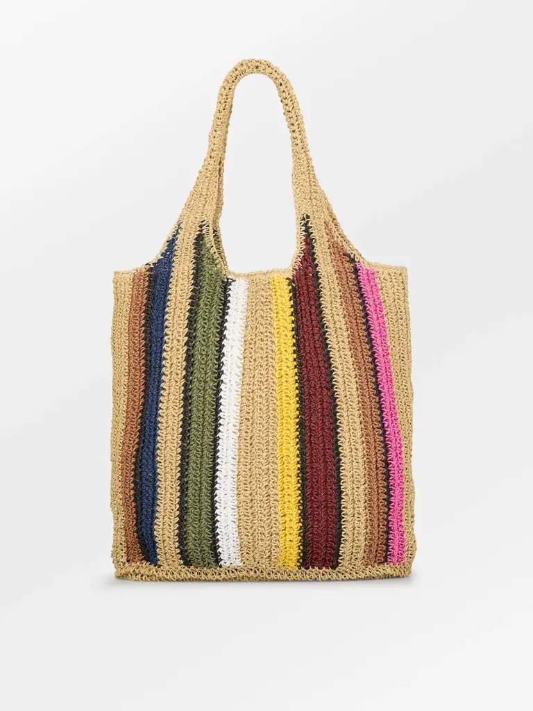 Striped Wafted Carolina  Bag