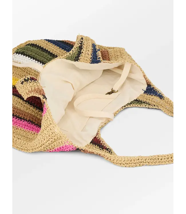 Striped Wafted Carolina  Bag