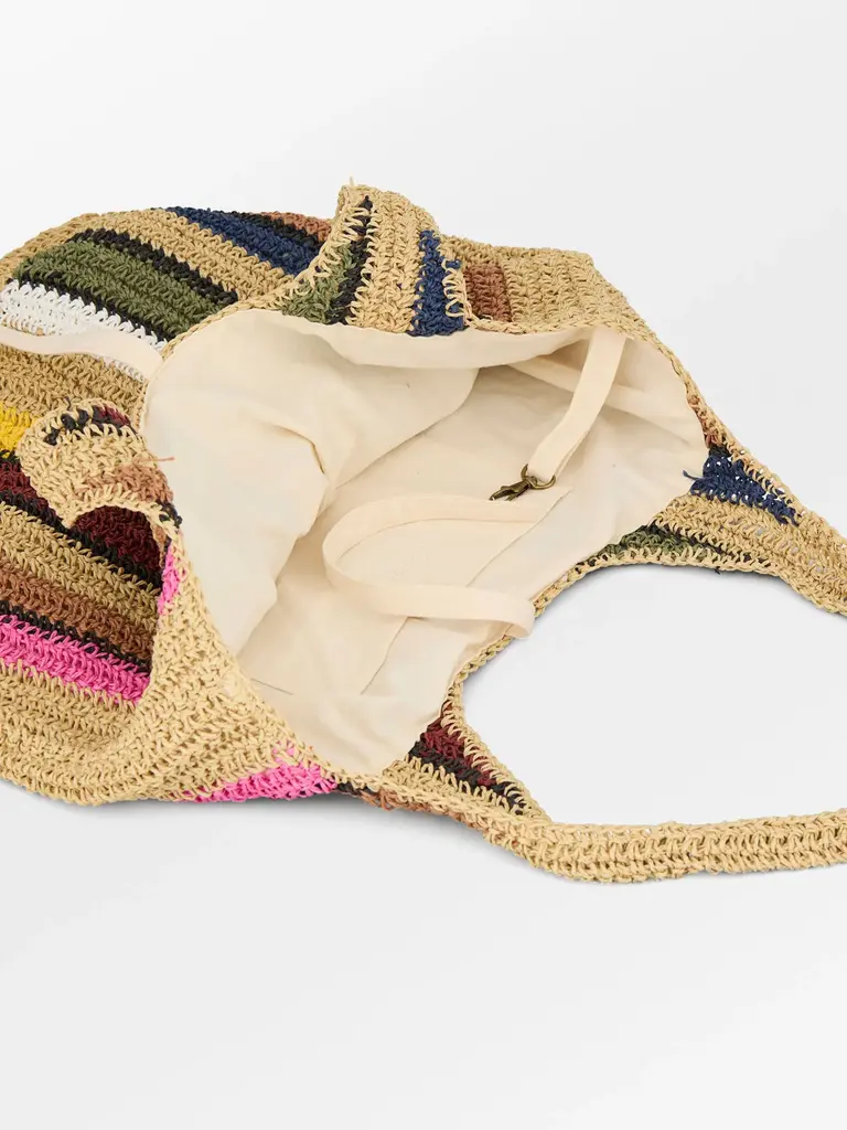 Striped Wafted Carolina  Bag