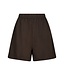 Shala Linen Shorts Dark Brown