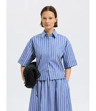 Fia Cropped Striped Shirt