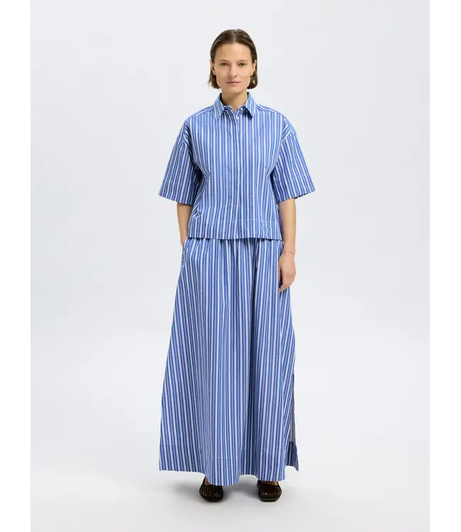 Fia Cropped Striped Shirt