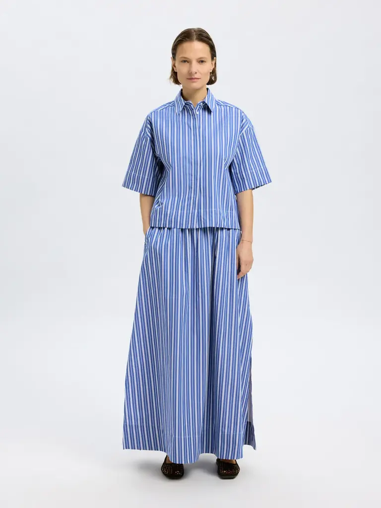 Fia Cropped Striped Shirt