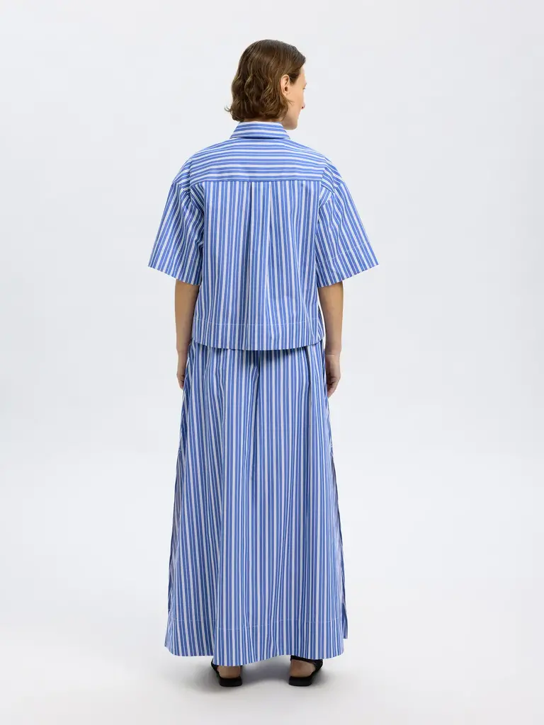 Fia Cropped Striped Shirt