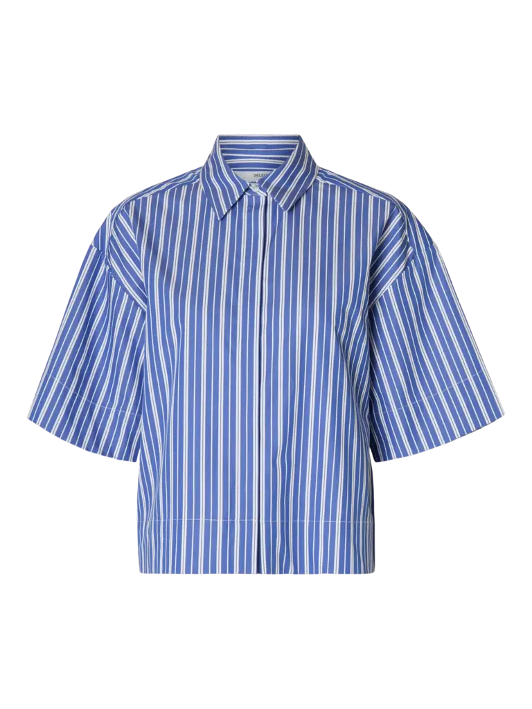 Fia Cropped Striped Shirt