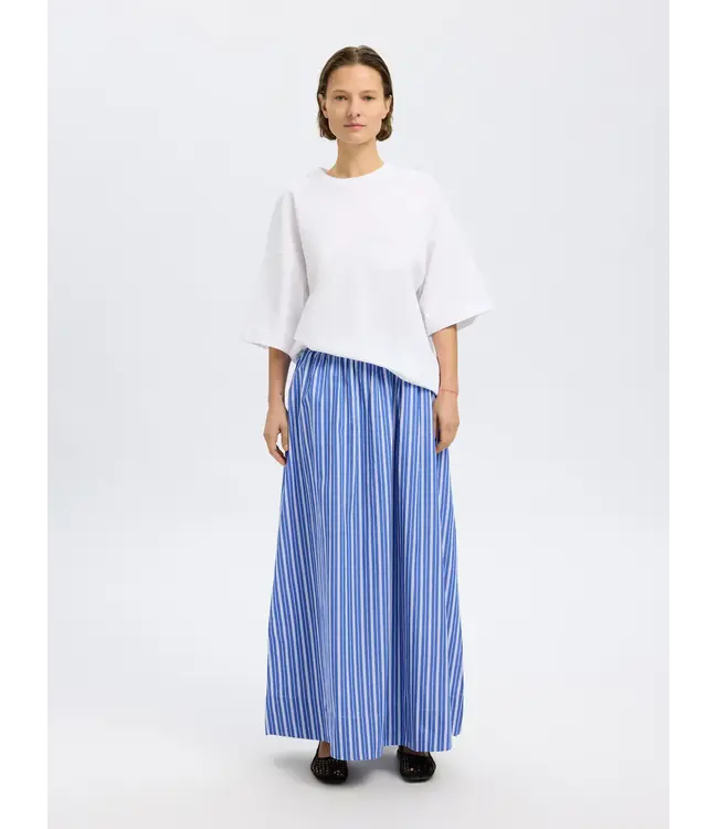 Fia Striped Ankle Skirt