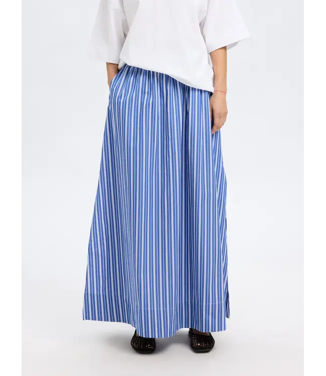 Fia Striped Ankle Skirt