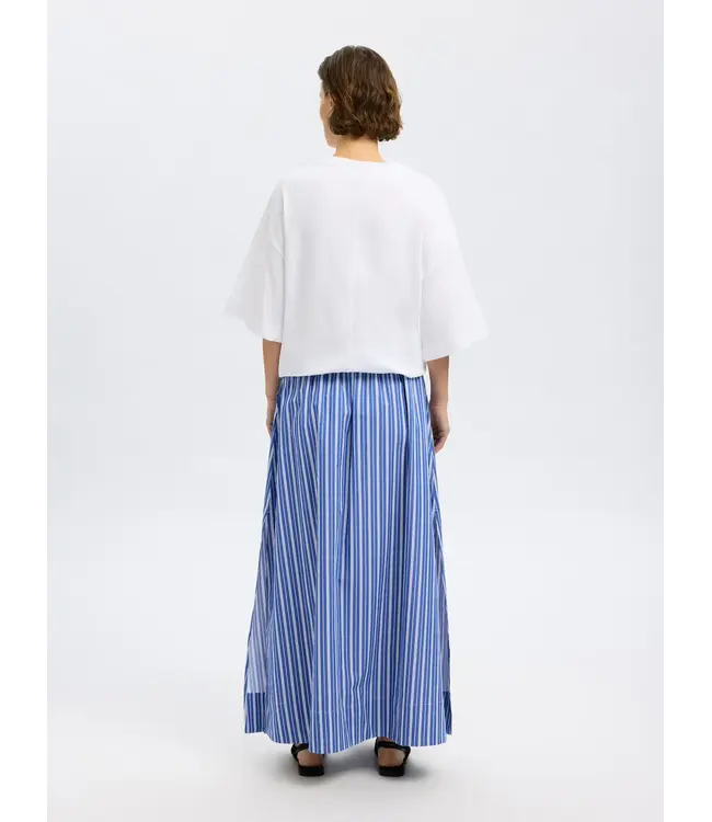 Fia Striped Ankle Skirt