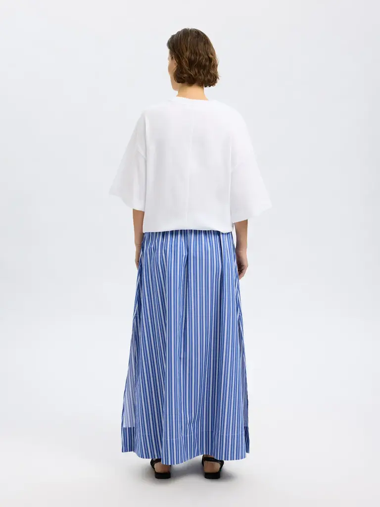Fia Striped Ankle Skirt