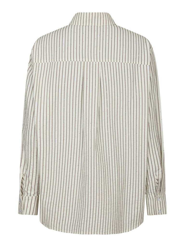 Dalma Crepe Stone Shirt Brown