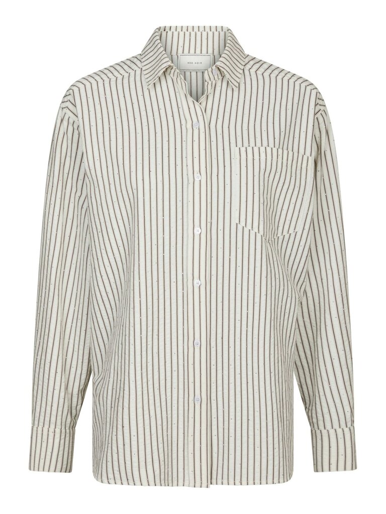 Dalma Crepe Stone Shirt Brown