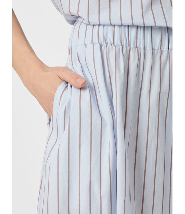 Yara Stripe Long Skirt Light Blue