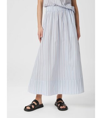 Yara Stripe Long Skirt Light Blue