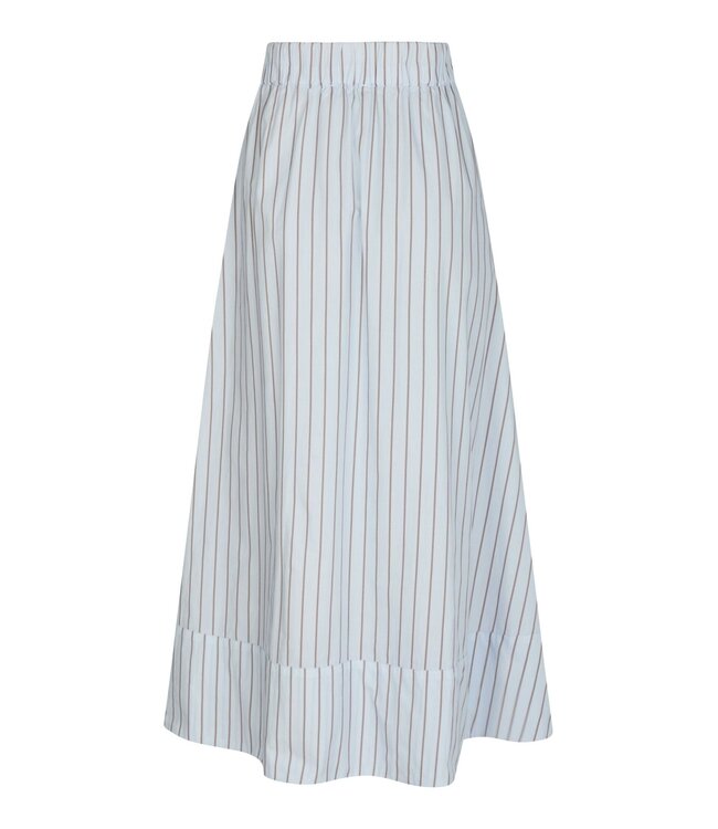 Yara Stripe Long Skirt Light Blue
