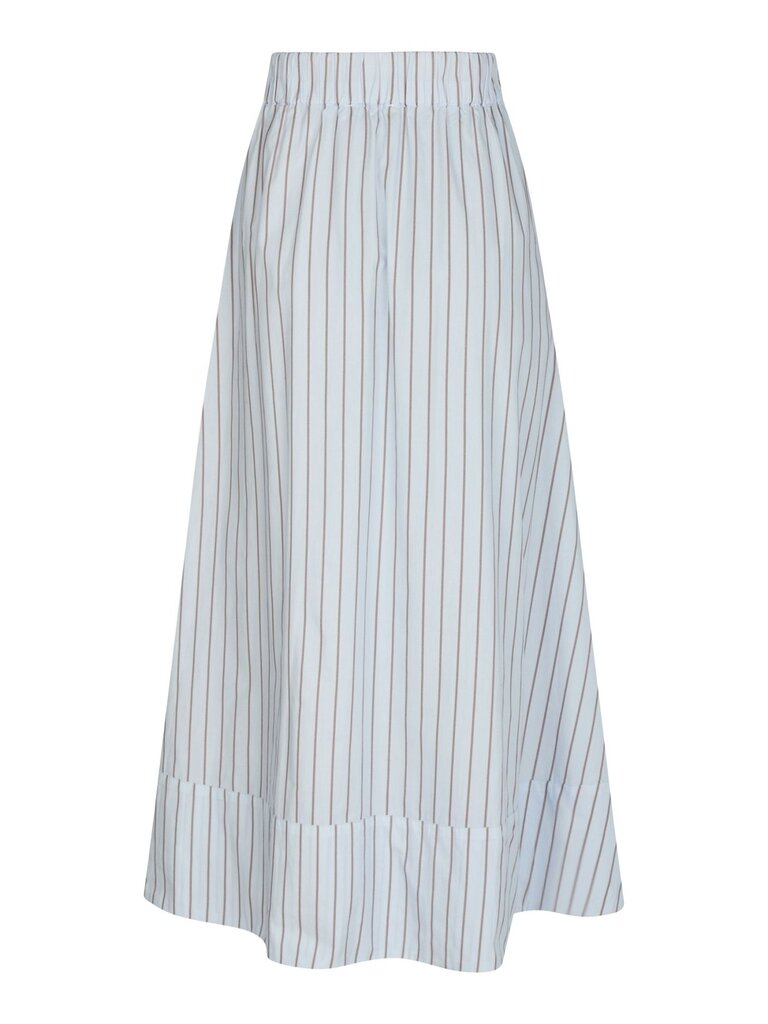 Yara Stripe Long Skirt Light Blue