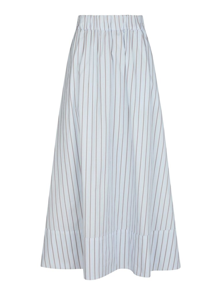 Yara Stripe Long Skirt Light Blue