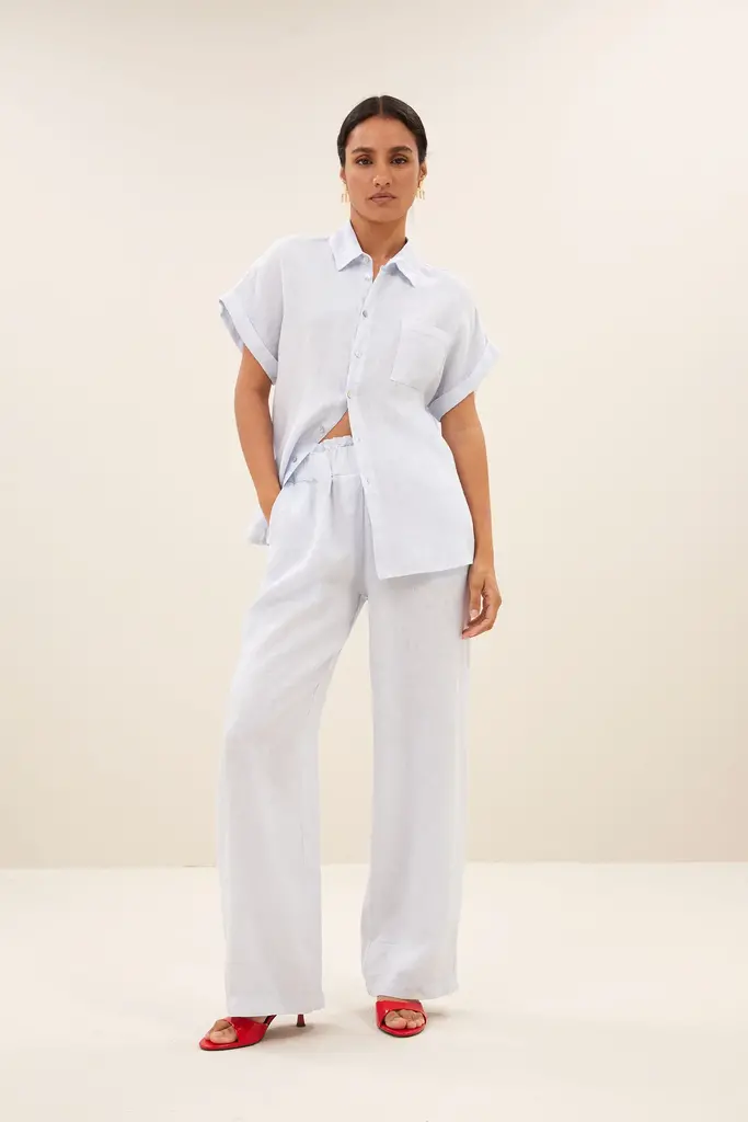 Rose Linen Blouse