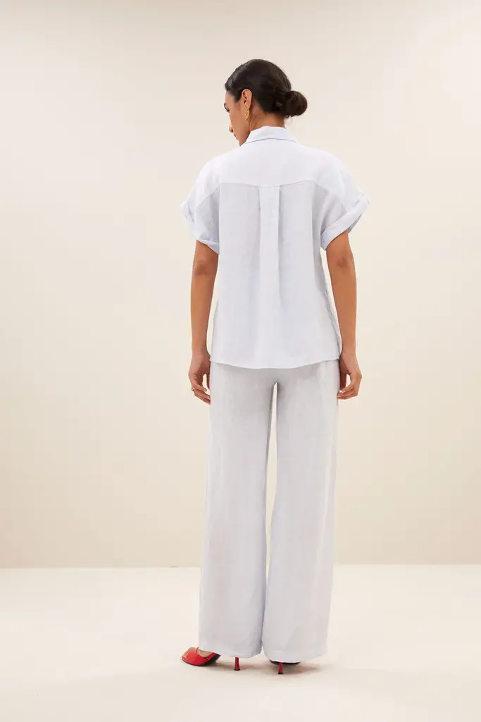 Rose Linen Blouse