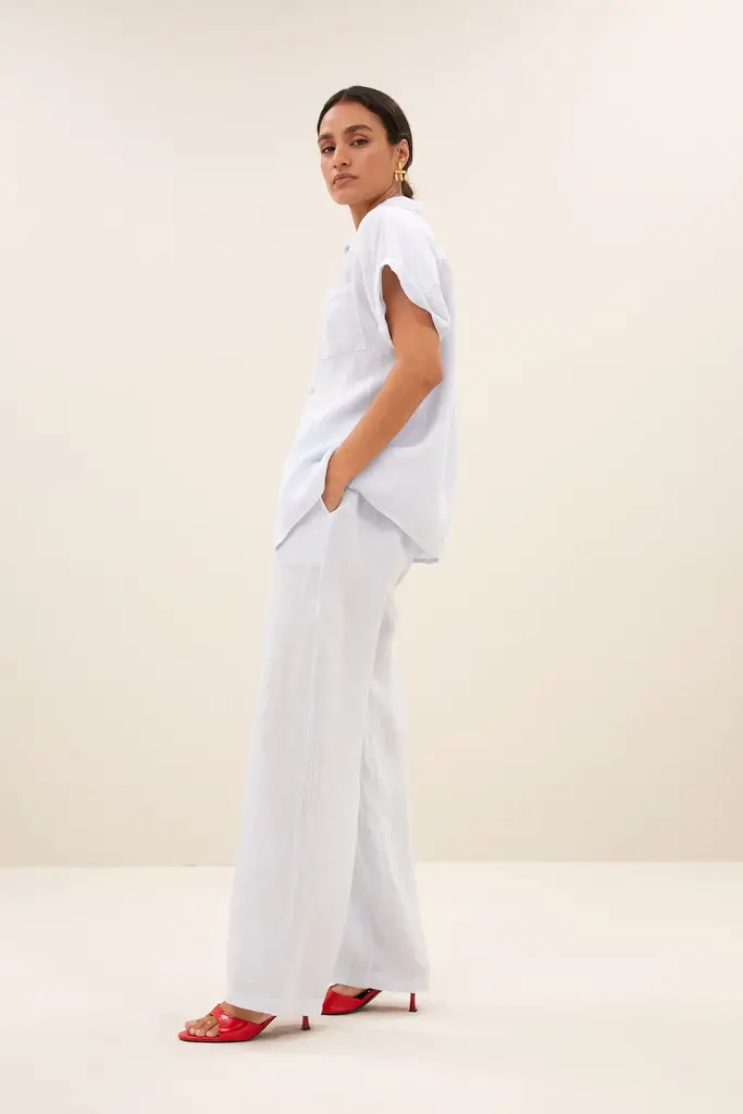 Rose Linen Blouse