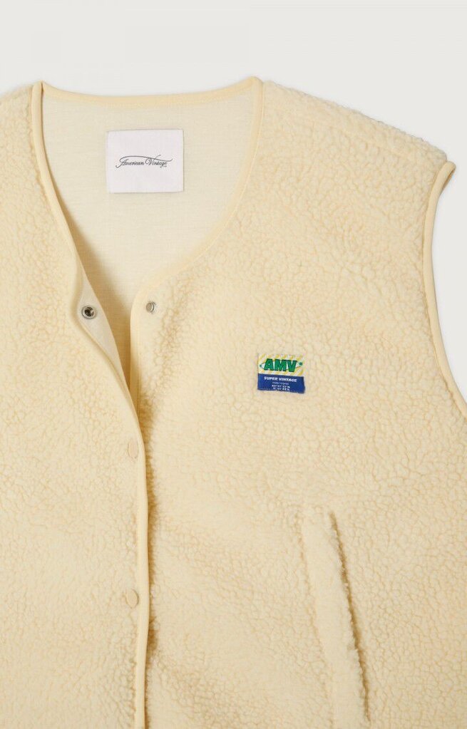 Hoktown Sleevless Jacket Ecru