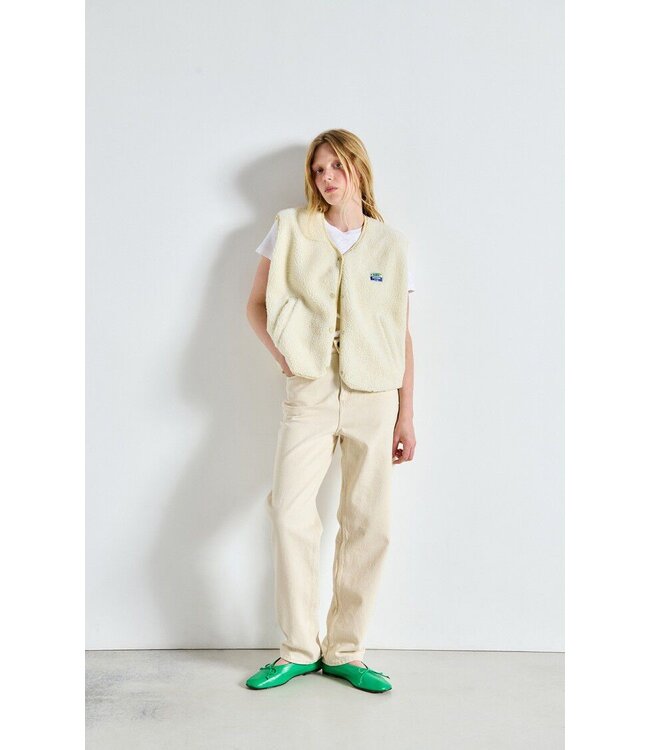 Hoktown Sleevless Jacket Ecru