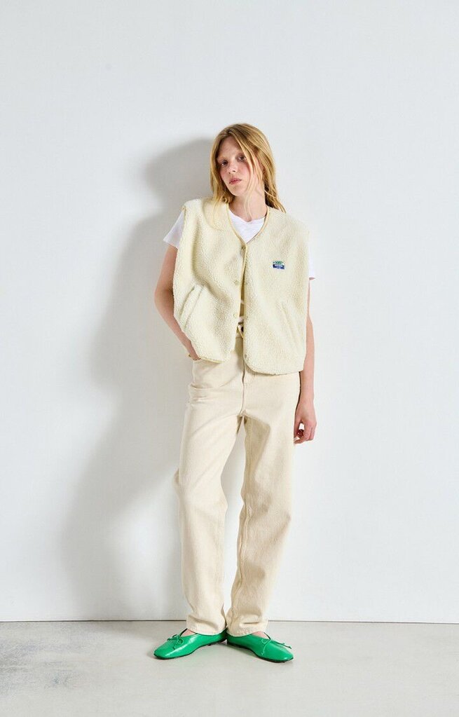 Hoktown Sleevless Jacket Ecru