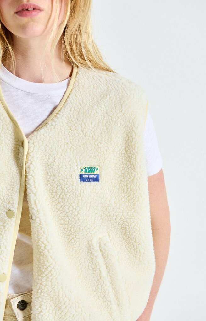 Hoktown Sleevless Jacket Ecru