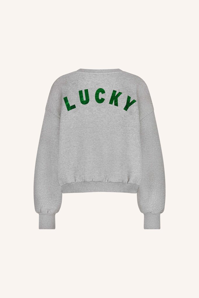 Bibi Lucky Curve Sweater Grey Melange