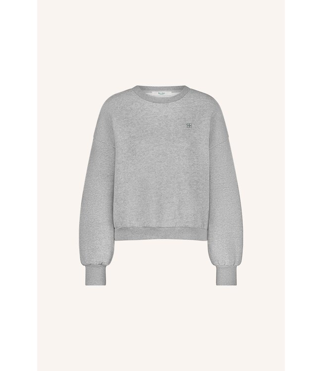 Bibi Lucky Curve Sweater Grey Melange
