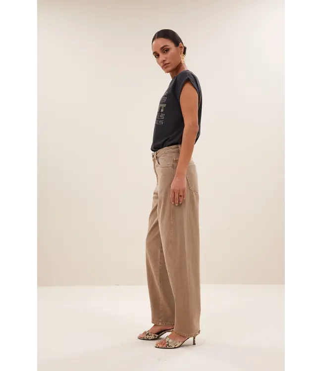 Begum Pants Stone Sand