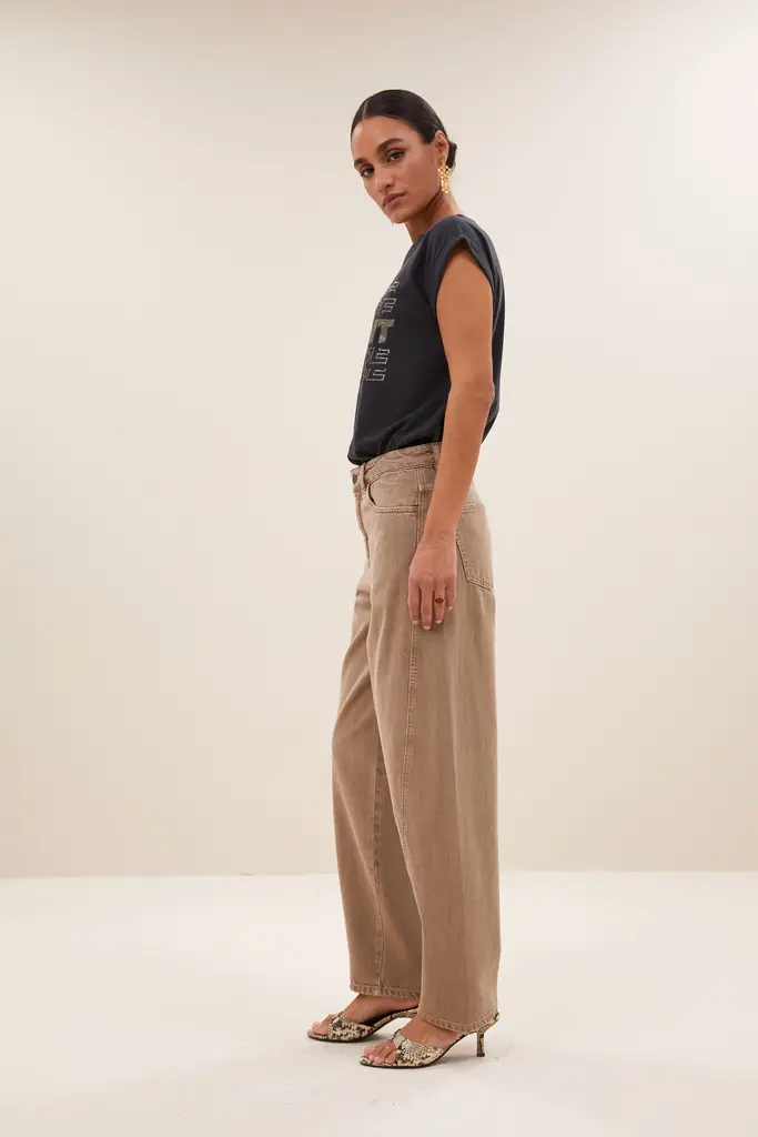 Begum Pants Stone Sand