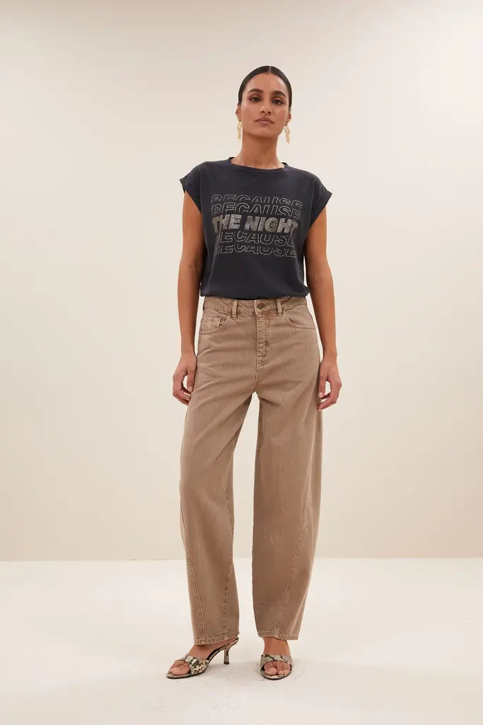 Begum Pants Stone Sand