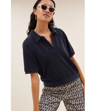 Harper Slub Top Midnight