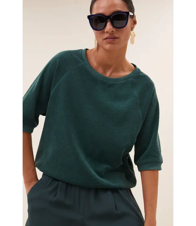 Neva Slub Top Deep Green