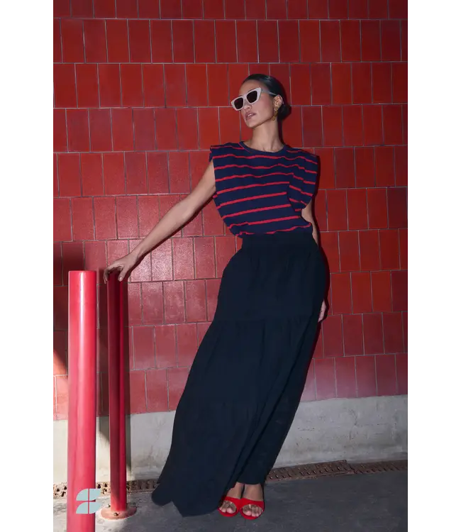 Diede Heavy Flame Stripes Top