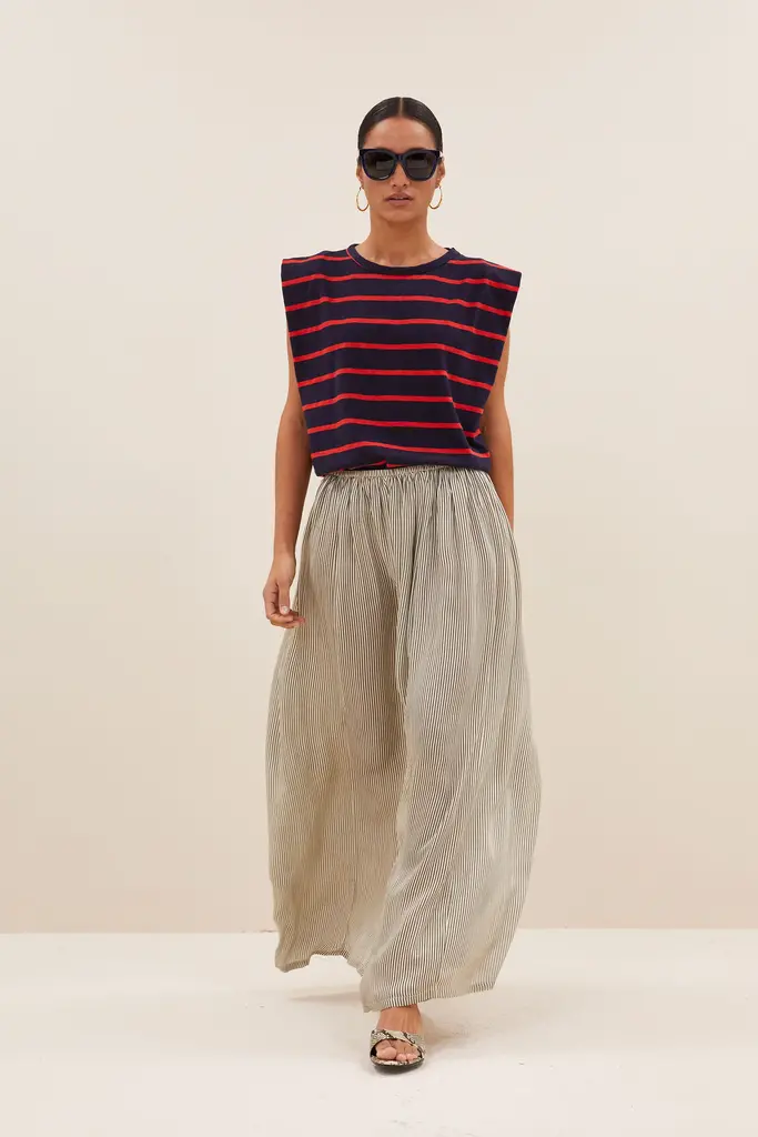 Diede Heavy Flame Stripes Top