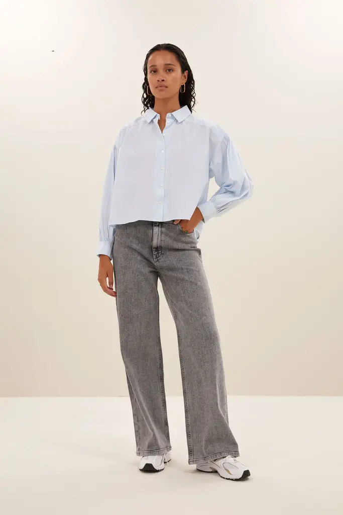 Sarah Short Chambray Blouse FW25