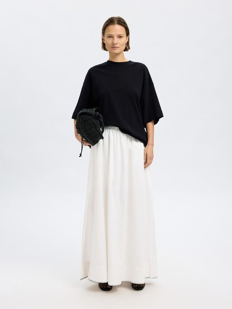 Fia Stitched Ankle Slit Skirt
